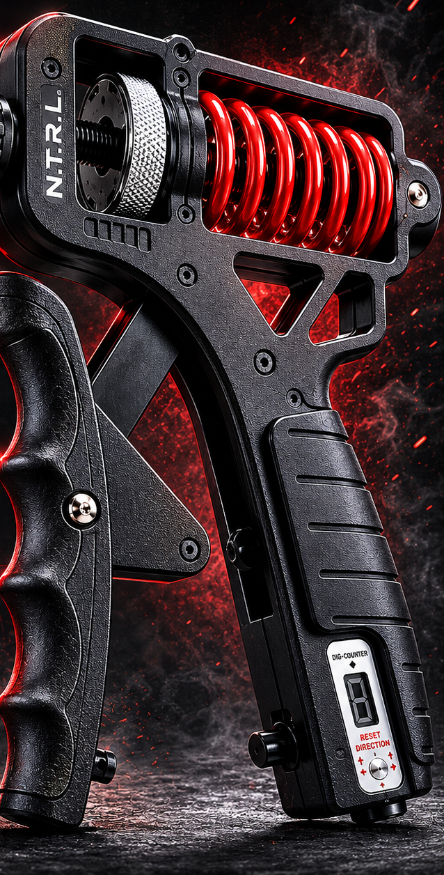 N.T.R.L. Adjustable Grip Strengthener with digital rep counter